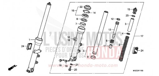 GABEL, VORNE CB1100AD de 2013